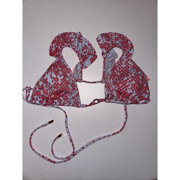 Maaji Other - Maaji‎ Women’s Triangle Bikini Top Size L Print String Skimpy